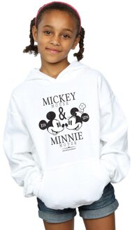 Disney Meisjes Mickey en Minnie Mouse Mousecrush Mondays Hoodie (Wit) - 9-11J / 128cm-146cm