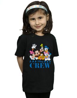 Disney Meisjes Mickey Mouse Disney Vrienden Katoenen T-shirt (Zwart) - maat 9-11J / 128cm-146cm