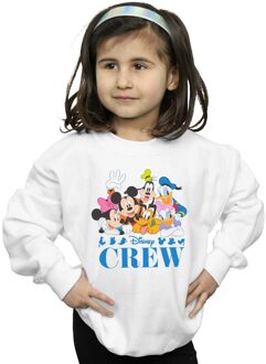 Disney Meisjes Mickey Mouse Disney Vrienden Sweatshirt (Wit)