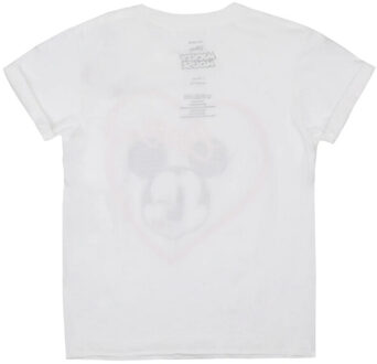 Disney Meisjes mickey mouse kus t-shirt Wit - 128
