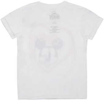 Disney Meisjes Mickey Mouse Kus T-shirt (Wit) - maat