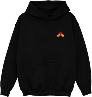 Disney Meisjes Mickey Mouse rugzijde borst print Hoodie (Zwart) - 12-13J / 152-158cm