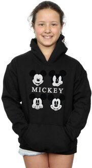 Disney Meisjes Mickey Mouse Vier Hoofden Hoodie (Zwart) - maat 12-13J / 152-158cm