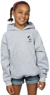 Disney Meisjes Minnie Mouse Kick Chest Hoodie (Sportgrijs) Lichtgrijs - 12-13J / 152-158cm