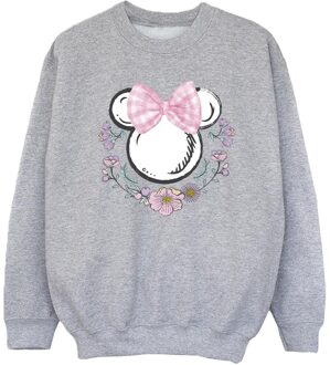 Disney Meisjes Minnie Mouse Strik Sweatshirt (Sportgrijs)