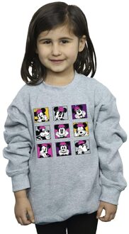 Disney Meisjes Minnie Mouse Vierkantjes Sweatshirt (Sportgrijs) Lichtgrijs - 5-6J / 110-116cm