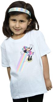 Disney Meisjes Minnie Mouse Whoosh Katoenen T-Shirt (Wit) - 3-4J / 98-104cm