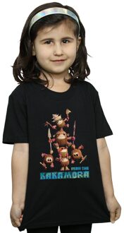 Disney Meisjes Moana Angst voor de Kakamora Katoenen T-Shirt (Zwart) - 12-13J / 152-158cm