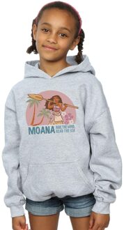 Disney Meisjes Moana Lees de zee Hoodie (Sportgrijs) - maat 12-13J / 152-158cm Lichtgrijs