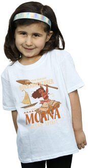 Disney Meisjes Moana Vind je eigen weg Katoenen T-Shirt (Wit) - 9-11J / 128cm-146cm