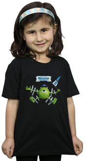 Disney Meisjes Monsters University Getaped Mike Katoenen T-Shirt (Zwart) - maat 9-11J / 128cm-146cm