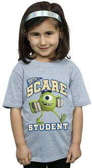 Disney Meisjes Monsters University schrikken student T-shirt katoen (Sportgrijs) Lichtgrijs - 12-13J / 152-158cm