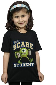 Disney Meisjes Monsters University schrikken student T-shirt katoen (Zwart) - maat 3-4J / 98-104cm