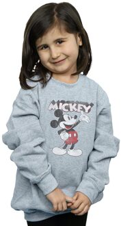 Disney Meisjes Presents Mickey Mouse Sweatshirt (Sportgrijs) - maat Lichtgrijs