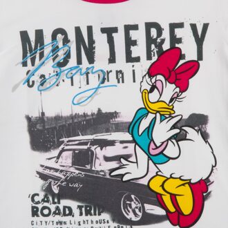 Disney Meisjes-T-shirt met korte mouwen en ronde hals WD26120 - maat Wit