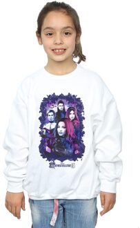 Disney Meisjes The Descendants Group Attitude Sweatshirt (Wit) - 5-6J / 110-116cm