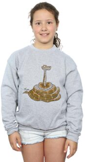 Disney Meisjes The Jungle Book Classic Kaa Sweatshirt (Sportgrijs) Lichtgrijs