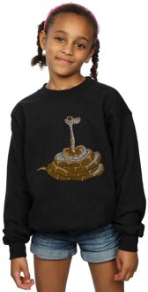 Disney Meisjes The Jungle Book Classic Kaa Sweatshirt (Zwart) - maat 12-13J / 152-158cm