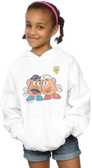 Disney Meisjes Toy Story 4 meneer en mevrouw aardappelhoofd Hoodie (Wit) - 12-13J / 152-158cm