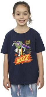 Disney Meisjes Toy Story Buzz Lightyear Ruimte Katoenen T-Shirt (Marineblauw) - maat 5-6J / 110-116cm Navy