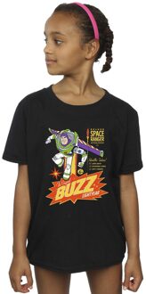 Disney Meisjes Toy Story Buzz Lightyear Ruimte Katoenen T-Shirt (Zwart) - 12-13J / 152-158cm