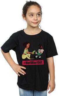 Disney Meisjes Wreck It Ralph Tiana en Vanellope Katoenen T-Shirt (Zwart)