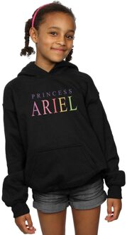 Disney Meisjes Zeemeermin Ariël Grafische Hoodie (Zwart) - maat 5-6J / 110-116cm