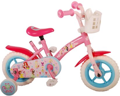 Disney Meisjesfiets Princess 10 Inch 20 cm Meisjes Doortrapper Roze