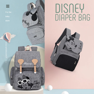 Disney Mickey Minnie Diaper Bag Backpack Mommy Bag Maternity Stroller Bag Waterproof Baby Changing Bag Large Capacity Fashonable