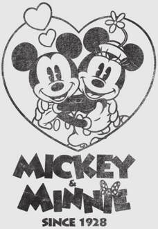Disney Mickey & Minnie Since 1928 Dames T-shirt - Grijs - 3XL