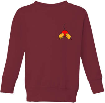 Disney Mickey Mouse Backside Kids' Sweatshirt - Burgundy - 98/104 (3-4 jaar) - Burgundy - XS