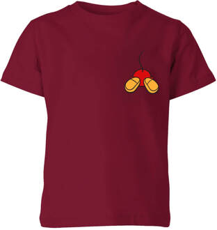 Disney Mickey Mouse Backside Kids' T-Shirt - Burgundy - 134/140 (9-10 jaar) - Burgundy - L