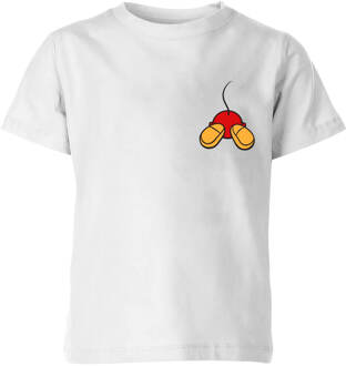 Disney Mickey Mouse Backside Kids' T-Shirt - White - 122/128 (7-8 jaar) - Wit