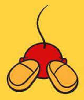 Disney Mickey Mouse Backside Men's T-Shirt - Yellow - L - Geel