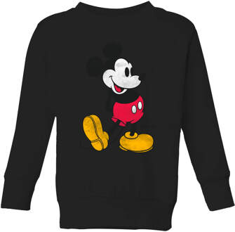 Disney Mickey Mouse Classic Kick Kids' Sweatshirt - Black - 110/116 (5-6 jaar) - Zwart