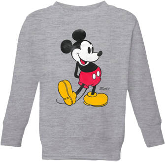 Disney Mickey Mouse Classic Kick Kids' Sweatshirt - Grey - 110/116 (5-6 jaar) - Grey