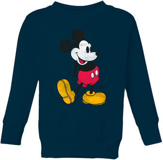 Disney Mickey Mouse Classic Kick Kids' Sweatshirt - Navy - 110/116 (5-6 jaar) - Navy blauw
