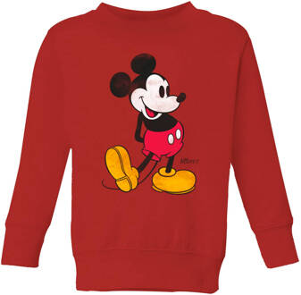 Disney Mickey Mouse Classic Kick Kids' Sweatshirt - Red - 110/116 (5-6 jaar) - Rood