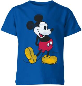 Disney Mickey Mouse Classic Kick Kids' T-Shirt - Blue - 122/128 (7-8 jaar) - Blue