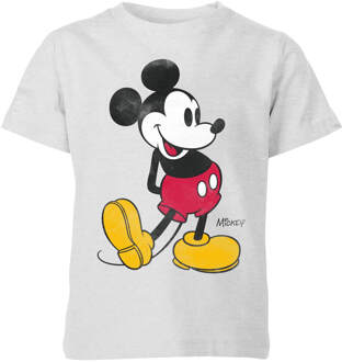 Disney Mickey Mouse Classic Kick Kids' T-Shirt - Grey - 122/128 (7-8 jaar) - Grey
