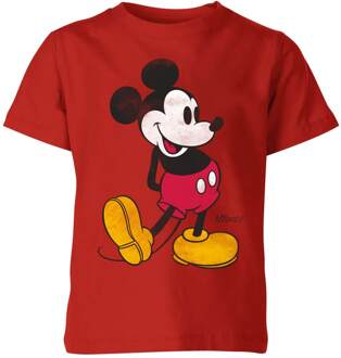 Disney Mickey Mouse Classic Kick Kids' T-Shirt - Red - 146/152 (11-12 jaar) - Rood - XL