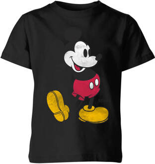 Disney Mickey Mouse Classic Kick Kinder T-Shirt - Zwart - 122/128 (7-8 jaar)