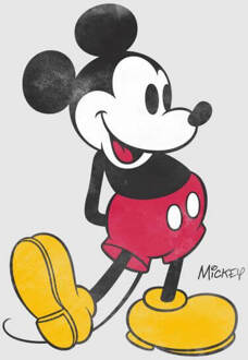 Disney Mickey Mouse Classic Kick Kleur Dames T-shirt - Grijs - S