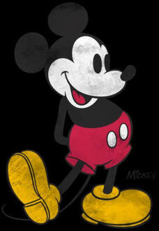Disney Mickey Mouse Classic Kick Kleur Dames T-shirt - Zwart - L