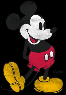 Disney Mickey Mouse Classic Kick Women's T-Shirt - Black - L - Zwart