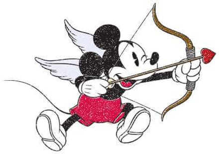 Disney Mickey Mouse Cupid t-shirt - Wit - XXL - Wit