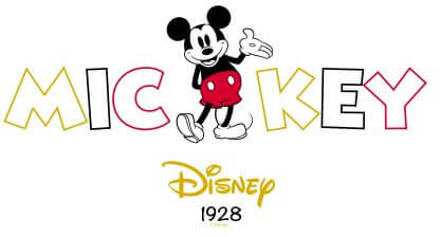 Disney Mickey Mouse Disney Wording dames t-shirt - Wit - L
