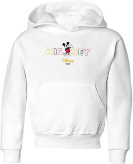 Disney Mickey Mouse Disney Wording kinder hoodie - Wit - 122/128 (7-8 jaar)