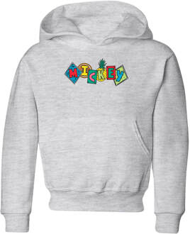 Disney Mickey Mouse Fruit Blocks kinder hoodie - Grijs - 98/104 (3-4 jaar) - XS