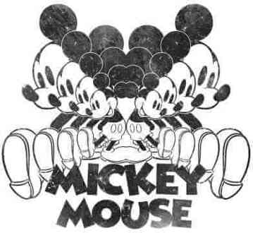 Disney Mickey Mouse Gespiegeld T-shirt - Wit - 5XL - Wit